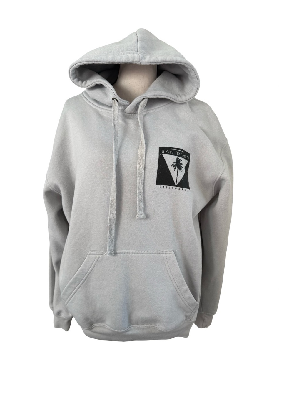 Pacific & Co San Diego California Pullover Hoodie Gray Fleece Pocket Small